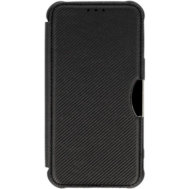 Шкіряний чохол книжка GETMAN Razor (PU) для Xiaomi Redmi 13C / Poco C65, Carbon