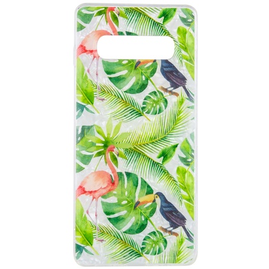Накладка Glue Case Фламінго для Samsung Galaxy S10 +, Зелений
