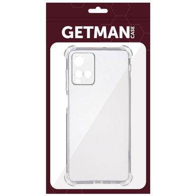 TPU чехол GETMAN Ease logo усиленные углы Full Camera для Vivo Y21 / Y33s Бесцветный (прозрачный)