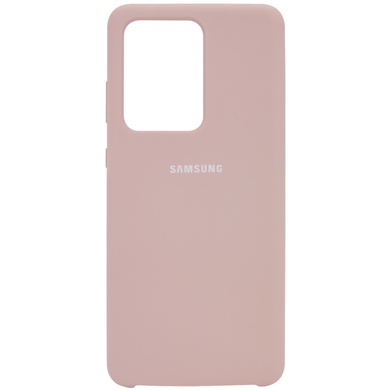 Чехол Silicone Cover (AA) для Samsung Galaxy S20 Ultra Розовый / Pink Sand