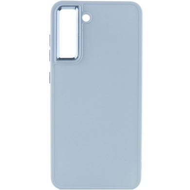 TPU чохол Bonbon Metal Style для Samsung Galaxy S21 FE, Блакитний / Mist blue