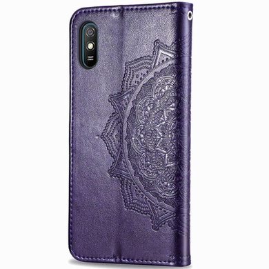 Кожаный чехол (книжка) Art Case с визитницей для Xiaomi Redmi 9A Фиолетовый