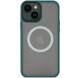 TPU+PC чехол Metal Buttons with MagSafe для Apple iPhone 13 (6.1") Зеленый