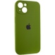 Чехол Silicone Case Full Camera Protective (AA) для Apple iPhone 13 (6.1") Зеленый / Dark Olive