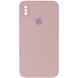 Чохол Silicone Case Square Full Camera Protective (AA) для Apple iPhone XS Max (6.5 "), Рожевий / Pink Sand