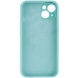 Чехол Silicone Case Full Camera Protective (AA) NO LOGO для Apple iPhone 14 (6.1") Бирюзовый / Marine Green