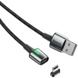 Дата кабель Baseus Magnetic USB to Lightning 2A (1m) Черный