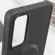 TPU чохол Bonbon Metal Style with MagSafe для Samsung Galaxy S22, Чорний / Black