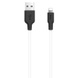 Дата кабель Hoco X21 Plus Silicone Lightning Cable (1m) black_white