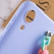 Чехол Chained Heart c подвесной цепочкой для Samsung Galaxy A03 Core Lilac Blue