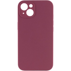 Чехол Silicone Case Full Camera Protective (AA) NO LOGO для Apple iPhone 14 (6.1") Бордовый / Plum