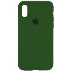 Чехол Silicone Case Full Protective (AA) для Apple iPhone XR (6.1") Зеленый / Dark Olive