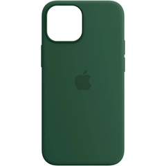 Шкіряний чохол Leather Case (AA Plus) with MagSafe для Apple iPhone 14 Plus (6.7"), Pine green