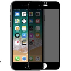 Захисне скло Privacy 5D (full glue) (тех.пак) для Apple iPhone 7 plus / 8 plus (5.5"), Чорний