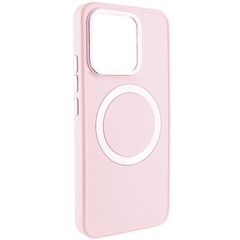 TPU чохол Bonbon Metal Style with MagSafe для Xiaomi 14, Рожевий / Light pink