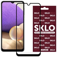 Защитное стекло SKLO 3D (full glue) для Samsung Galaxy A15 4G/5G Черный