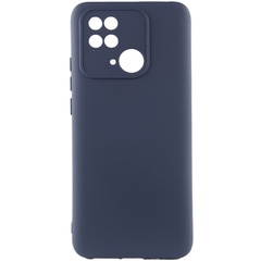 Чохол Silicone Cover Lakshmi Full Camera (AAA) для Xiaomi Redmi 10C, Темно-синій / Midnight blue