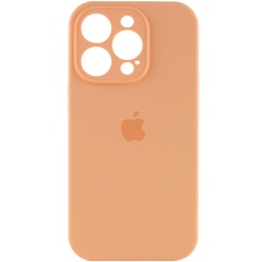 Чохол Silicone Case Full Camera Protective (AA) для Apple iPhone 15 Pro (6.1"), Помаранчевий / Cantaloupe
