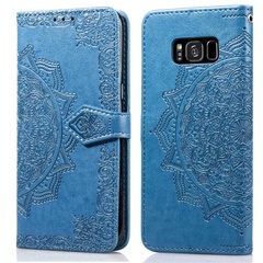 Кожаный чехол (книжка) Art Case с визитницей для Samsung G950 Galaxy S8 Синий