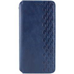Шкіряний чохол книжка GETMAN Cubic (PU) для Samsung Galaxy A55, Синій