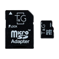 Карта памяти T&G microSDHC 32 GB class 10 (с адаптером) Черный