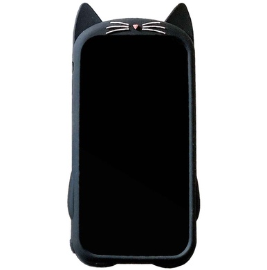 Фігурний силіконовий 3D чохол-антистрес Pop it Bubble Cat для Apple iPhone 6 + / 7 + / 8 + (5.5 "), Чорний