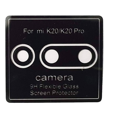 Гибкое ультратонкое стекло Epic на камеру для Xiaomi Redmi K20 / K20 Pro / Mi9T / Mi9T Pro Черный