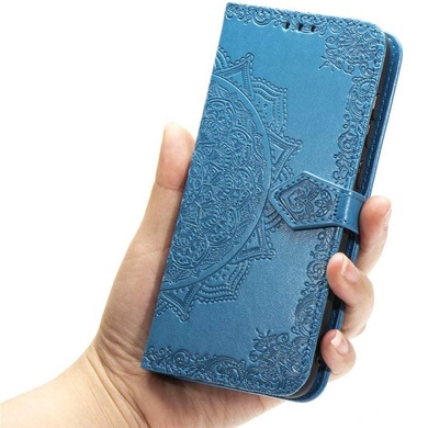 Кожаный чехол (книжка) Art Case с визитницей для Samsung Galaxy M31 Синий