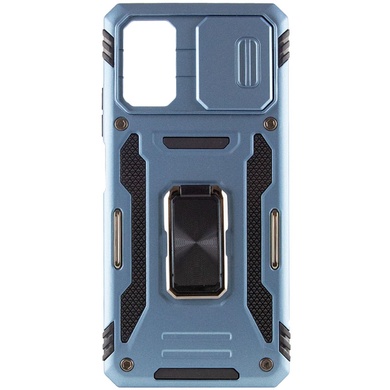Ударопрочный чехол Camshield Army Ring для Xiaomi Poco X5 Pro 5G / Note 12 Pro 5G Голубой / Light Blue