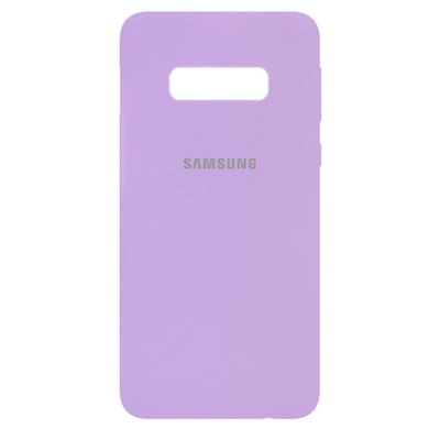 Чехол Silicone Cover Full Protective (AA) для Samsung Galaxy S10e Сиреневый / Lilac