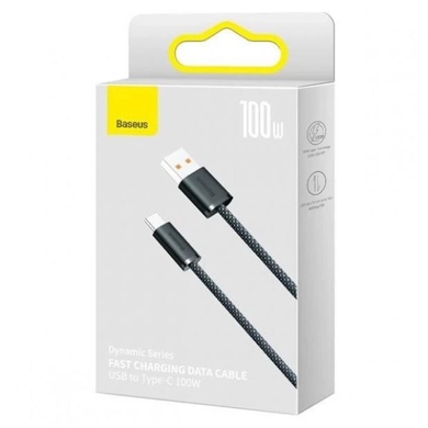 Дата кабель Baseus Dynamic Series USB to Type-C 100W (1m) (CALD00060), Slate Gray