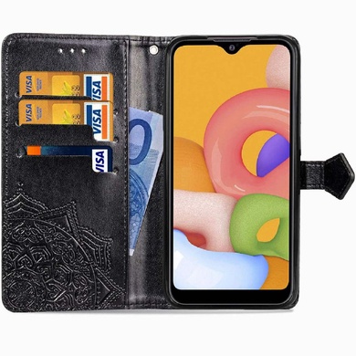 Кожаный чехол (книжка) Art Case с визитницей для Xiaomi Redmi 9A Черный
