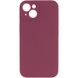 Чохол Silicone Case Full Camera Protective (AA) NO LOGO для Apple iPhone 14 (6.1"), Бордовый / Plum