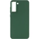 TPU чехол Bonbon Metal Style для Samsung Galaxy S21 FE Зеленый / Army green