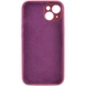 Чехол Silicone Case Full Camera Protective (AA) NO LOGO для Apple iPhone 14 (6.1") Бордовый / Plum