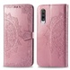 Шкіряний чохол (книжка) Art Case з візитницею для Samsung Galaxy A70 (A705F), Рожевий