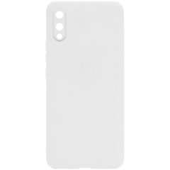 Силиконовый чехол Candy Full Camera для Samsung Galaxy A02 Белый / White