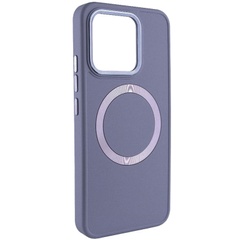 TPU чехол Bonbon Metal Style with MagSafe для Xiaomi 14 Серый / Lavender