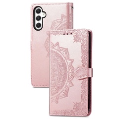 Кожаный чехол (книжка) Art Case с визитницей для Samsung Galaxy A25 5G Розовый