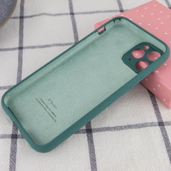 Чехол Silicone Case Full Camera Protective (AA) для Apple iPhone 12 Pro Max (6.7") Зеленый / Pine green