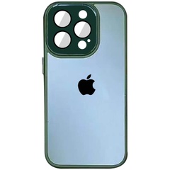 Чехол TPU+Glass Sapphire Midnight для Apple iPhone 14 Pro (6.1") Зеленый / Forest green