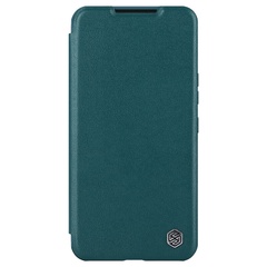Кожаный чехол (книжка) Nillkin Qin Pro Plain Camshield для Samsung Galaxy S23+ Зеленый