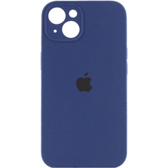 Чехол Silicone Case Full Camera Protective (AA) для Apple iPhone 14 Plus (6.7") Синий / Deep navy