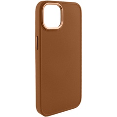 Шкіряний чохол Bonbon Leather Metal Style для Samsung Galaxy S23, Коричневый / Brown