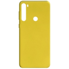 Силиконовый чехол Candy для Xiaomi Redmi Note 8 / Note 8 2021 Желтый