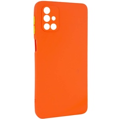 Чехол TPU Square Full Camera для Samsung Galaxy M51 Оранжевый