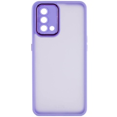 TPU+PC чехол Accent для Oppo A74 4G White / Purple