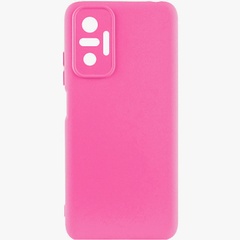 Чохол Silicone Cover Lakshmi Full Camera (AAA) для Xiaomi Redmi Note 10 Pro / 10 Pro Max, Рожевий / Barbie pink