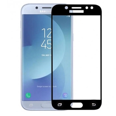 Защитное стекло 2.5D CP+ (full glue) для Samsung J730 Galaxy J7 (2017) Черный