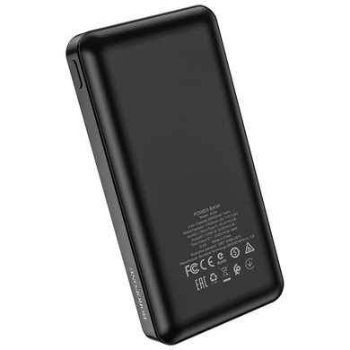 Портативний ЗП Power Bank BOROFONE BJ3A Minimalist 20000 mAh, Чорний